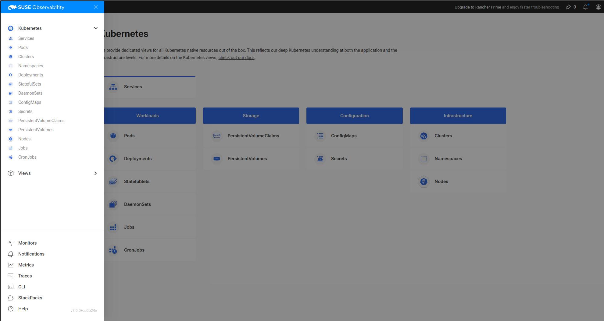 SUSE Cloud Observability - Explorer vos données